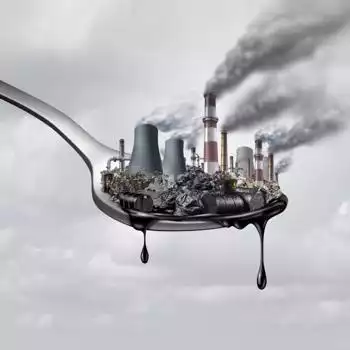 pollution on a spoon