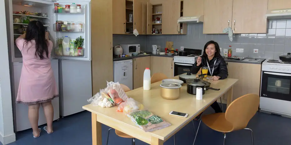 Student accommodation kitchen at Brunel University London