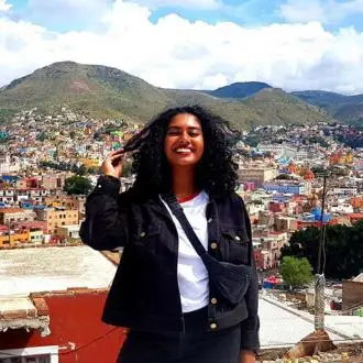 Anthropology student overlooking Guanajuato, the city of colours